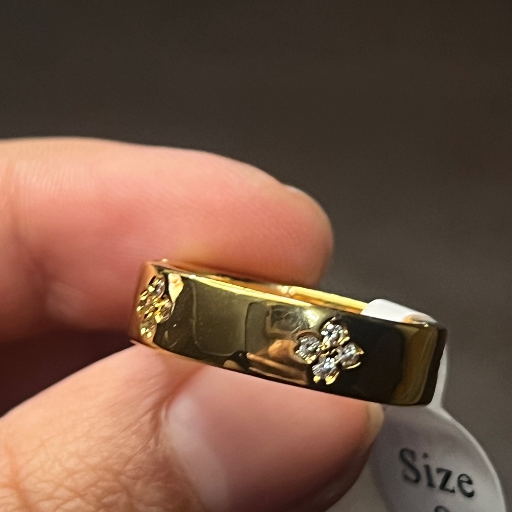 21K Gold Plated Bracelet and Ring Set - Picture 4 of 8